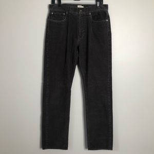 J. Crew Vintage Slim Corduroy Pants 32x34 Straight Leg 100% Cotton Gray